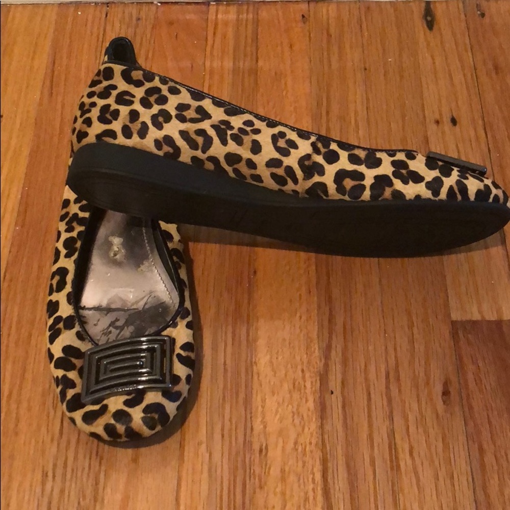 Calvin Klein cheetah flats